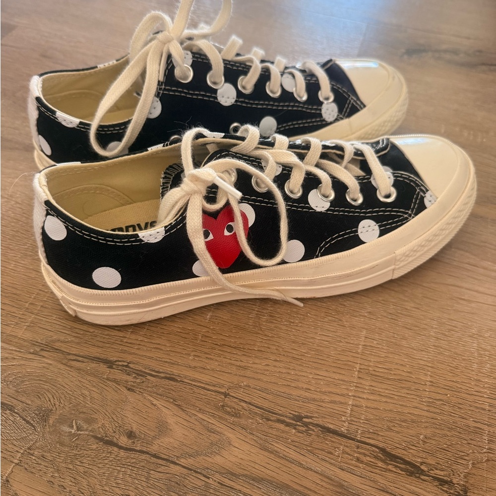 CdG PLAY x Converse Men's Chuck Taylor All Star Polka Dot Low-Top Sneakers